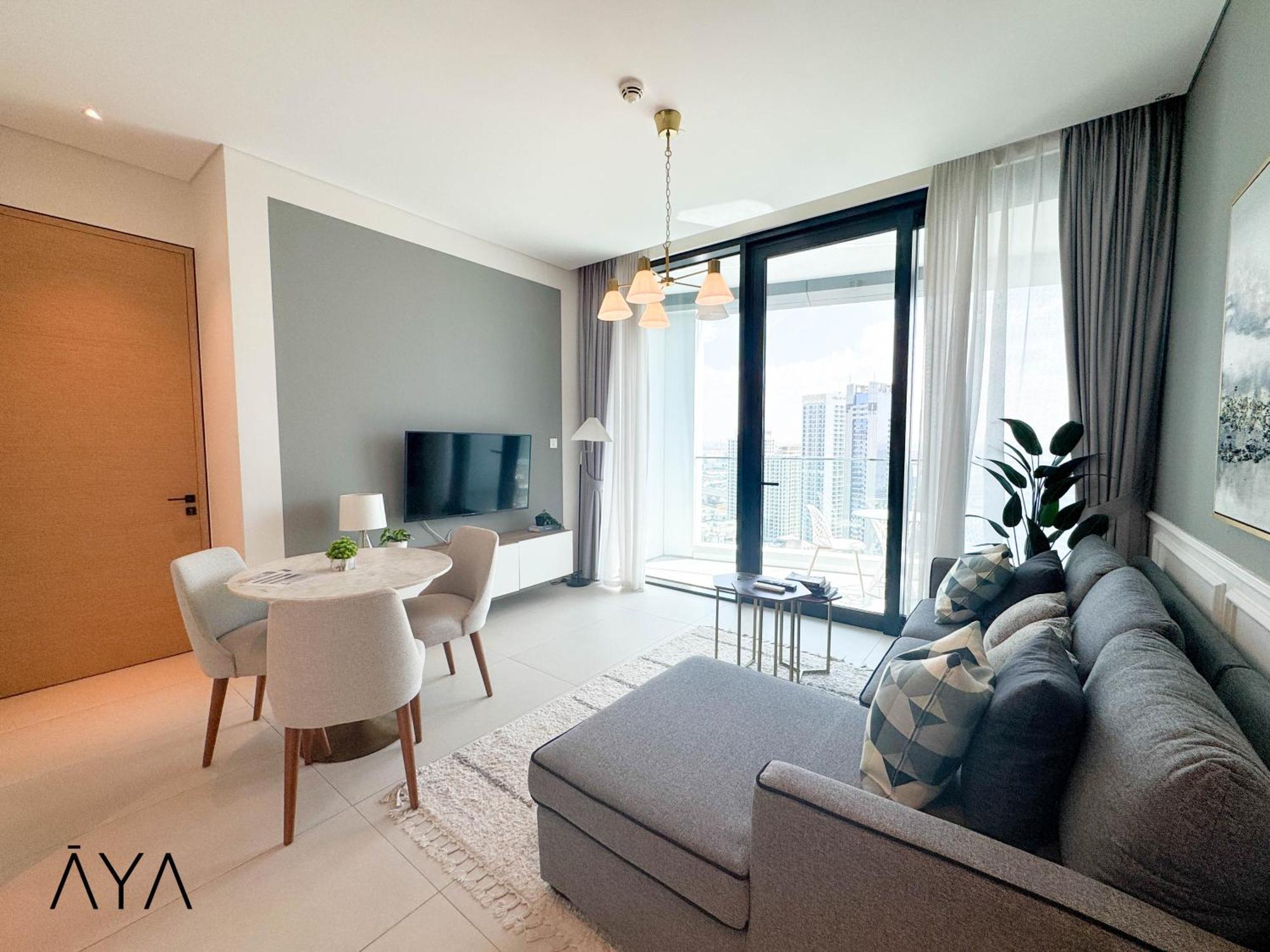 Jumeirah Gate Tower 1 - Stylish Apartment With Pool & City Views Dubai Exterior foto